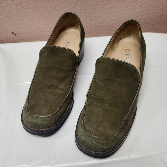 Enzo Angiolini green suede heels- Size 6.5 - Picture 3 of 7